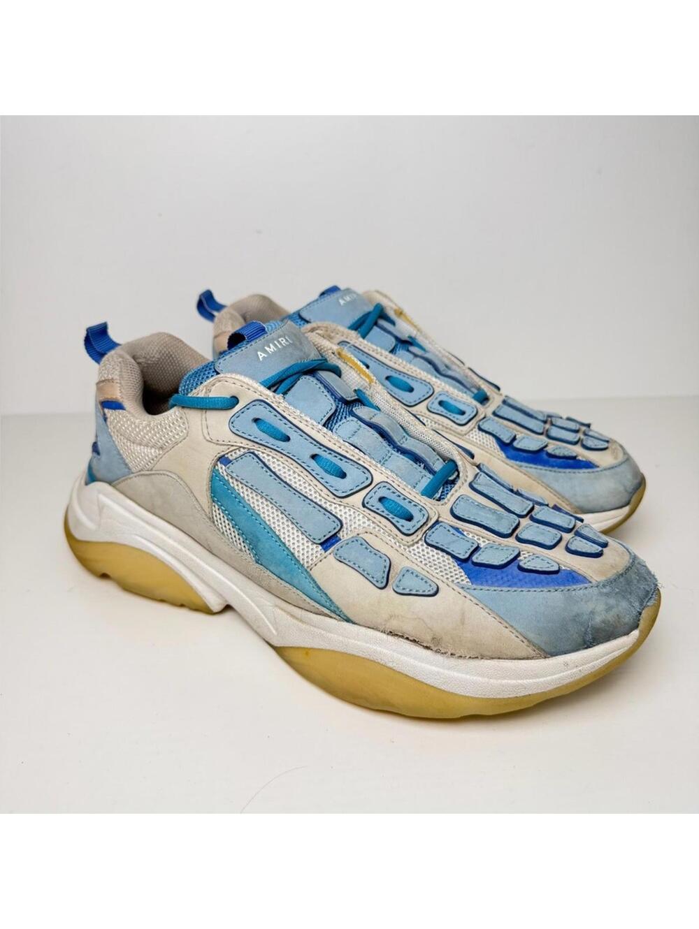 Amiri Bone Runner Sneakers Men’s SZ 46 US 13 Blue White Gum